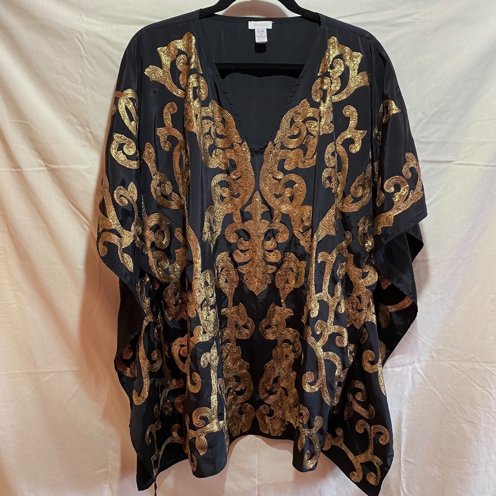 Gold sequin blouse